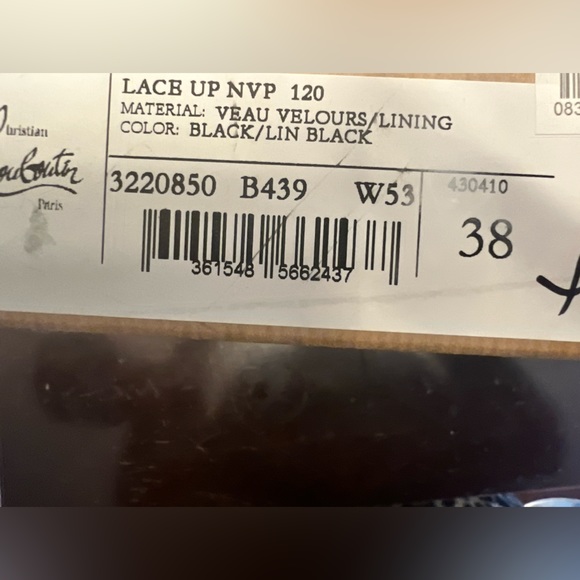 Christian Louboutin 👠 black suede laced up ankle - Picture 2 of 6